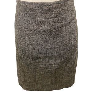 The Limited Gray Marled Slit Back, Side Zip Pencil Skirt, Sz. 12